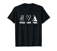 Professeure de Yoga Peace Love Yoga Proud Women T-Shirt
