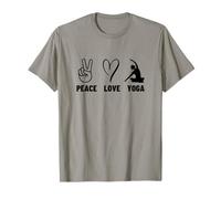 Professeure de Yoga Peace Love Yoga Proud Women T-Shirt