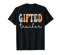 Professeure douée Retro Groovy Women Back to School T-Shirt