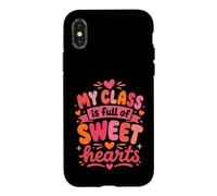 Professeure : My Class Full Sweet of Hearts Pre K Kindergarten Coque pour iPhone X/XS