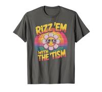 Professeure RIZZ EM with TISM Flower Autism Mom I Teach SPED Kid T-Shirt