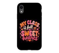 Professeure Valentines Ma Classe Pleine de Douceur de cœur Avant la Maternelle Coque pour iPhone XR