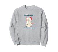 Professeurs de Danse Pendant Le Ballet de la Saison de Noël de Casse-Noisettes Sweatshirt, Unisexe pour Adultes, Gris Chiné, XL
