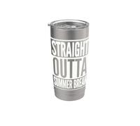 Professeurs et élèves de l'école Straight Outta Summer Break Gobelet isotherme en acier inoxydable double paroi