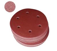 Profession 50 pièces disques de papier de verre de 9" pour ponceuses électriques tampons abrasifs pour projets de meubles en bois de plaques de plâtre disques abrasifs de ponçage pour le travail du