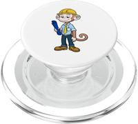 Profession d'architecte ingénieur Singe Intelligent PopSockets PopGrip pour MagSafe