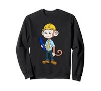 Profession d'architecte ingénieur Singe Intelligent Sweatshirt