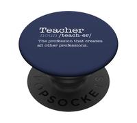 Profession Profession Dictionnaire pour Enseignant PopSockets PopGrip Adhésif