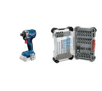 Professional 18V System Tournevis à percussion sans fil GDR 18V-215 (sans batterie/chargeur) + Bosch 35x PRO Impact Mixed Set, 35 pièces (pour Béton, Carreaux de céramique tendres, 200 x 107 mm)