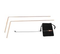 Professional 99 9 Tiges de radiesthésie en cuivre avec pendule pour usage psychique, divination, détection d'objets perdus, thérapie énergétique et recherche d'eau