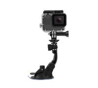 Professional Accessoires pour GoPro Hero 4, Hero 3 +, Hero 3, Hero 2 Silver Black Camera, Car Suction Cup Mount