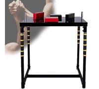 Professional Arm Wrestling Table, Adjustable Standard Battle with Handles Elbow Pads and Winning , Wrist Stand High Stability, Home Gym Club, for Strength Training Enthusiasts(Black)