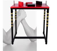 Professional Arm Wrestling Table, Adjustable Standard Battle with Handles Elbow Pads and Winning, Wrist Stand High Stability, pour entraînement de compétition, pour Salle Sport Club(Red)