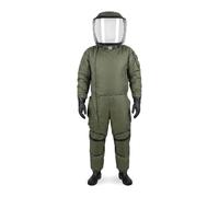 Professional Beekeeping Suit Hornet Protection Suit with Cooling Fans, Full Body Anti-Puncture Wasp Proof Gear with 180° Wide Vision Mask and Reinforced Knee Pads for Pest Control