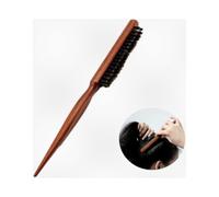 Professional Boar Bristle Hairbrush with Tail Comb for Styling and Detangling at Salon or Home