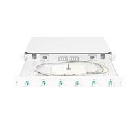 Digitus Boîte d'épissure fibre optique 6 couplages LC OM3-1U 19" Multimode Simplex cassette rack
