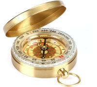 Professional Brass Shockproof Compass-Waterproof Hiking Compass Vintage Design With Precision Scale Essential Accessory For Trekking,Camping,Hunting And Outdoor Survival