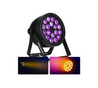 Professional BWA536 - Projecteur PAR CAN IP65, 18x LED RGBW, avec Boitier Etanche - Aluminium