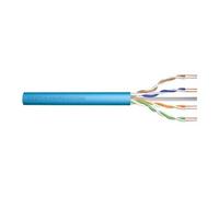 Professional - Câble en vrac - 500 m - UTP - CAT 6a - sans halogène, solide - bleu clair, RAL 5012
