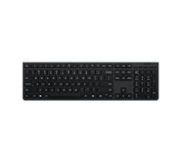 Professional - Clavier - rechargeable - full size - sans fil - 2.4 GHz, Bluetooth - QWERTZ - Allemand - gris - boîtier marron