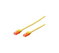 Digitus Câble LAN Cat6 1 m - RJ45 UTP non blindé - Compatible Cat-6A & Cat-5e - Jaune