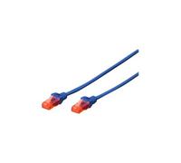 Digitus Câble LAN Cat 6 0,5 m – RJ45 UTP non blindé – Compatible Cat‑6A & Cat‑5e – Bleu