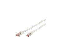 CAT 6 S-FTP patch cord, Cu, LSZH AWG 27/7, length 1 m, color white