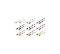 Digitus Câble LAN DK-1644-100/WH – Cat 6 S/FTP blindé 10 m RJ45 Compatible Cat6A/Cat7 Blanc