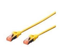 Digitus Câble réseau DK-1644-020/Y - RJ45 Cat 6 S/FTP 2 m - Jaune sans halogène - Compatible Cat6A/7