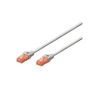 Professional - Cordon de raccordement - RJ-45 (M) pour RJ-45 (M) - 25 cm - UTP - CAT 6 - IEEE 802.3 - sans halogène, moulé, sans crochet - gris