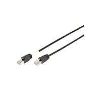 Professional - Cordon de raccordement - RJ-45 (M) pour RJ-45 (M) - 3 m - SFTP - CAT 6 - démarré, extérieur, sans crochet - noir