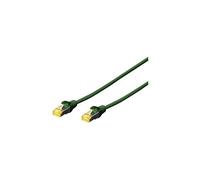 CAT 6A S-FTP patch cord, Cu, LSZH AWG 26/7, length 0.5 m, color green