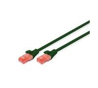 DIGITUS Câble LAN Cat 6 - 0,5m - RJ45 Câble réseau - UTP non blindé - Compatible Cat-6A & Cat-5e - Vert