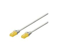 Digitus Cordon de raccordement RJ-45 – CAT 6a UTP 50 cm gris, sans halogène, sans crochet