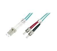 Professional - Cordon de raccordement - ST multi-mode (M) pour LC multi-mode (M) - 1 m - fibre optique - duplex - 50 / 125 microns - OM3 - démarré,