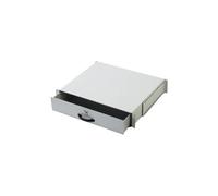 DIGITUS Tiroir pour armoires réseau et serveur - 19 pouces - 2U - fixation avant et arrière - profondeur réglable - porte-documents et support clavier - verrouillable - Gris