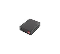 Digitus Convertisseur de média SFP Port – Gbit Ethernet RJ45/SFP 1000Base-LX – Injecteur PoE – Noir