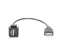 Digitus Connecteur Keystone USB 2.0 pour DN-93832, câble 16 cm, noir (RAL 9005)