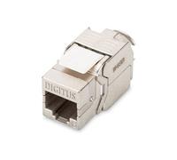 Digitus Module Keystone CAT 6 - blindé plat argent - RJ-45 femelle-femelle