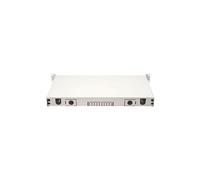 FO splice box, 1U, equipped, 12x SC DX, OM3 incl. splice cassette, colored pigtails, couplers