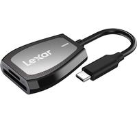 Professional Dual Slot Reader with USB-C Connector for SD and microSD UHS-I Cards Black