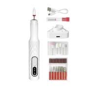 Professional Electric Nail Drill Machine Kit - Premium Low-Vibration Cordless Manicure File | Heavy-Duty 3-Speed Grooming, Polishing, & Grinding Pen Tool For Home Salon Acrylics
