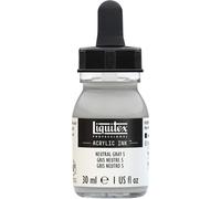 Professional Encre Acrylique Flacon Avec Pipette 30 Ml Gris Neutre N°5