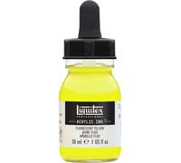 Professional Encre Acrylique Flacon Avec Pipette 30 Ml Jaune Fluorescent