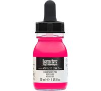 Professional Encre Acrylique Flacon Avec Pipette 30 Ml Rose Fluorescent