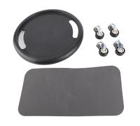 Professional Fitness Roller Plate Abdominal Trainer Wheel Disc for Home Gym Workout Durable PP Material with Skid Resistant Wheels and Knee Pad