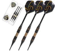 Professional Flechette Pointe Plastique-[Laiton] Fléchettes à Pointe Souple de Haute Qualité,Pointes en Plastique Durables pour Cibles Électroniques.[N549]