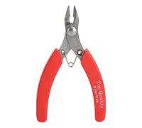 Professional Flush Cutter Stainless Steel Wire Side Cable Cutter Precision Cutting Nippers with Red Handle for DIY Jewelry Making Electronics Repair and Crafting 4.3 Inch