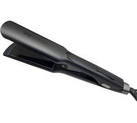- Professional Hair Straightening Iron - Large Black Titanium Plates And Floating - Up To 250°C - Special Brazilian Straightening (Wide Evolv Black)