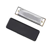 Professional Harmonica Harmonica En Métal 10 Trous 20 Notes Blues Durable Et Portable Idéal Pour Les Débutants Joueurs De Musique Folk